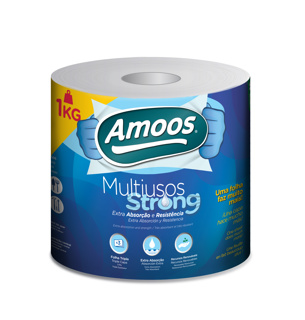 Amoos toalla mayordomo strong triple hoja 280 h